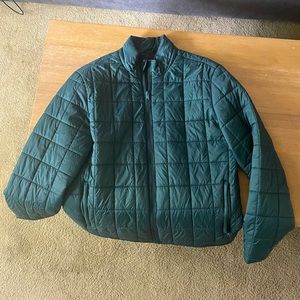 Men’s puffer jacket (Dark Green) (Barely worn)